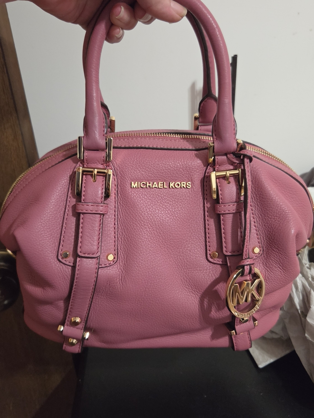Michael Kors Pink Dome Satchel Handbag